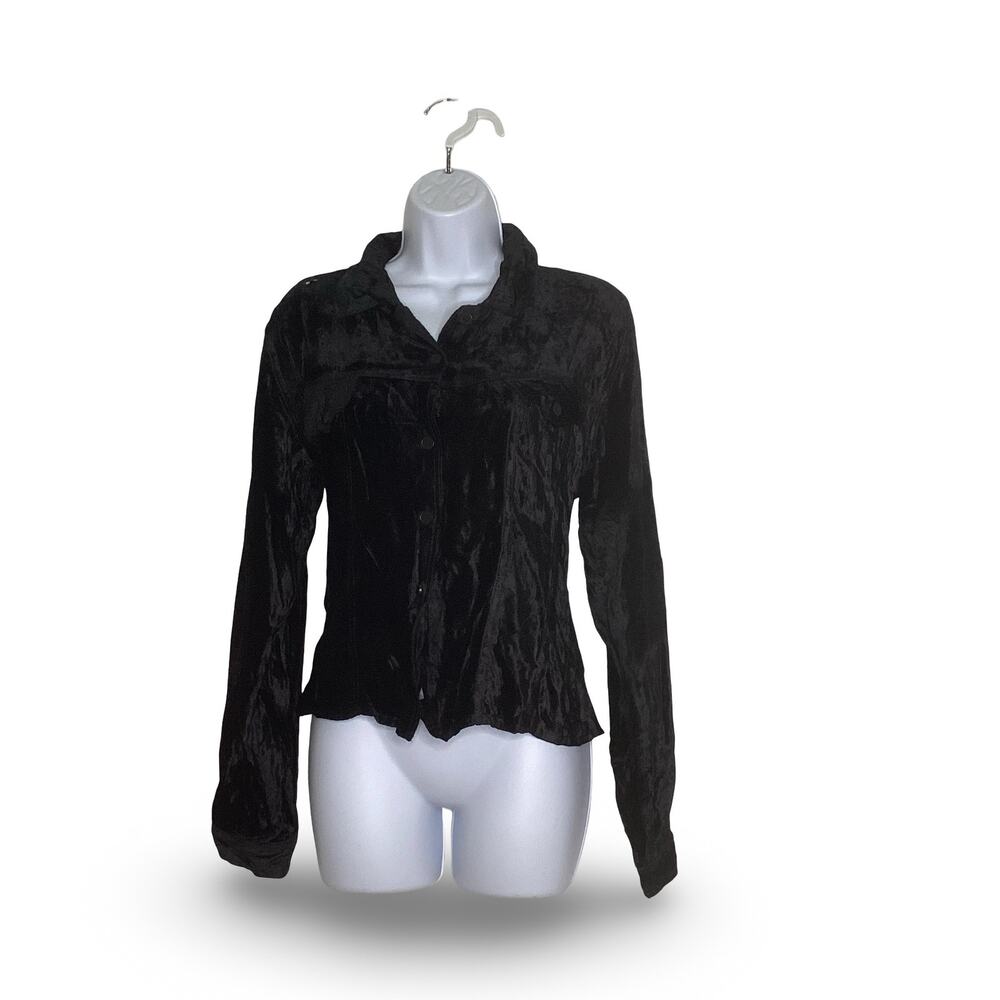 Magazine Crushed Velvet Top